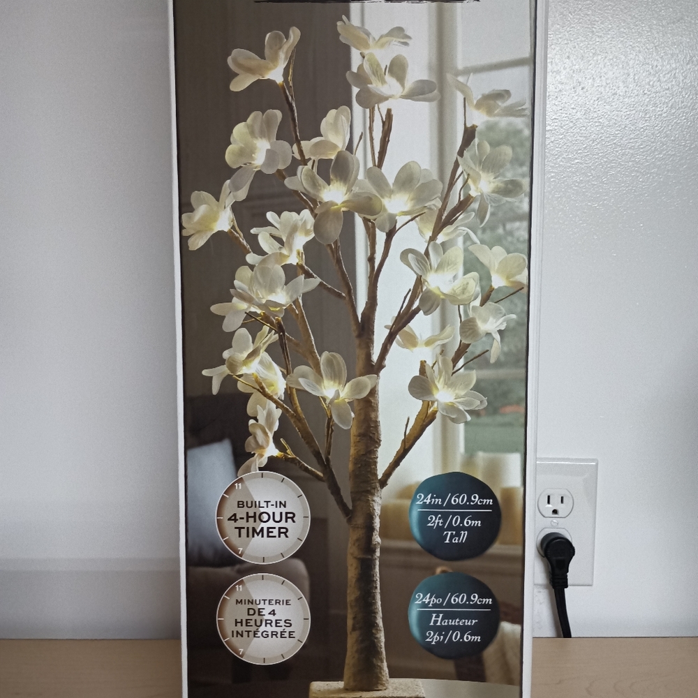 Magnolia blossom LED tree